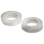 RS PRO Grey Nylon 66 Cable Gland Locknut, M12 Thread, IP68