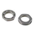 RS PRO Grey Nylon 66 Cable Gland Locknut, M16 Thread, IP68