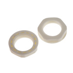 RS PRO White Nylon 66 Cable Gland Locknut, M20 Thread, IP68