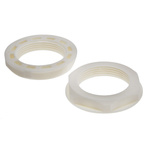RS PRO White Nylon 66 Cable Gland Locknut, M32 Thread, IP68