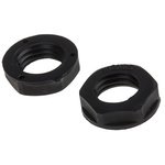 RS PRO Black Nylon 66 Cable Gland Locknut, M12 Thread, IP68