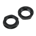 RS PRO Black Nylon 66 Cable Gland Locknut, M16 Thread, IP68