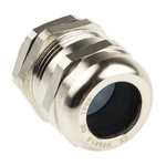 RS PRO Metallic Nickel Plated Brass Cable Gland, M20 Thread, 8mm Min, 14mm Max, IP68