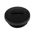 RS PRO Blanking Plug, M20, 19.9mm Hole Diameter, Nylon 66, 24mm Diameter, Threaded