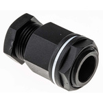 RS PRO Black Plastic Cable Gland, M20 Thread, 8mm Min, 13mm Max, IP55