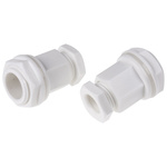 RS PRO White Plastic Cable Gland, M20 Thread, 4mm Min, 7mm Max, IP55