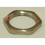 PMA Nickel Nickel Plated Brass Cable Gland Locknut, M32 Thread