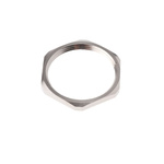 SIB Nickel Nickel Plated Brass Cable Gland Locknut, PG29 Thread