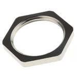 SIB Nickel Nickel Plated Brass Cable Gland Locknut, M25 Thread