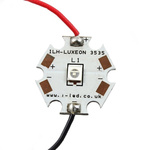 ILS ILH-LS01-PR02-SC201-WIR200., LUXEON Sunplus 35 Circular LED Array, 1 Purple LED