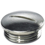 Phoenix Contact, PG13.5, 24mm Hole Diameter, Nickel Plated Brass, Threaded