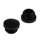 RS PRO Stopping Plug, M12, 12 → 12.3mm Hole Diameter, Nylon 66, 15mm Diameter, Threaded