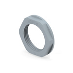 Grey UL 94 V2 PA 6 Cable Gland Locknut, M25 Thread