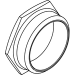 HARTING Blanking Plug, M25, 32.3mm Diameter, Threaded
