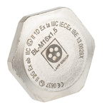 Lapp Blanking Plug, M16, Nickel Plated Brass, 22mm Diameter, Threaded