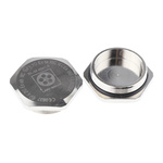 Lapp Blanking Plug, M40, Nickel Plated Brass, 49.5mm Diameter, Threaded