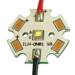 ILS ILH-ON01-STWH-SC211-WIR200., OSLON 80 1+ PowerStar Circular LED Array, 1 White LED (5700K)