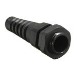 RS PRO Black Nylon Cable Gland, M12 Thread, 3mm Min, 6.5mm Max, IP68