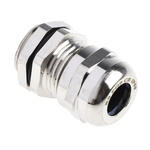 RS PRO Metallic Nickel Plated Brass Cable Gland, PG9 Thread, 4mm Min, 8mm Max, IP68