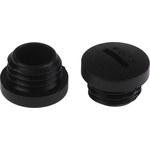 RS PRO Blanking Plug, M12, 11.7mm Hole Diameter, Nylon 66, 15mm Diameter, Threaded