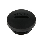 RS PRO Blanking Plug, M16, 15.7mm Hole Diameter, Nylon 66, 20mm Diameter, Threaded