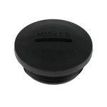 RS PRO Blanking Plug, M25, 24.7mm Hole Diameter, Nylon 66, 29.7mm Diameter, Threaded