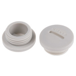 RS PRO Blanking Plug, M16, 15.7mm Hole Diameter, Nylon 66, 20mm Diameter, Threaded
