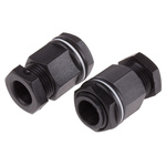RS PRO Black Plastic Cable Gland, M20 Thread, 8mm Min, 13mm Max, IP55