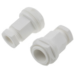 RS PRO White Plastic Cable Gland, M20 Thread, 4mm Min, 7mm Max, IP55