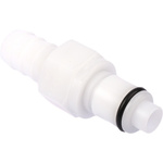 Straight Male Hose Coupling Coupling Insert - Valved, Acetal