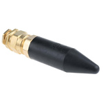 Black Brass Cable Gland, M25 Thread, 20.3mm Min, 27.4mm Max, IP66