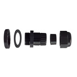 RS PRO Black Nylon Cable Gland, M16 Thread, 5mm Min, 10mm Max, IP68