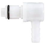 Elbow Male Hose Coupling Coupling Insert - Non-Valved, Free Floating Mount, Acetal