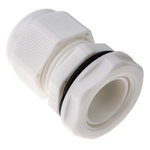 HellermannTyton NGM Series White Nylon Cable Gland, M20 Thread, 6mm Min, 12mm Max, IP68