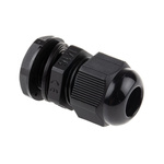 HellermannTyton NGM Series Black Nylon Cable Gland, M16 Thread, 5mm Min, 10mm Max, IP68