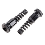 RS PRO Black Nylon Cable Gland, PG7 Thread, 3.5mm Min, 6mm Max, IP68