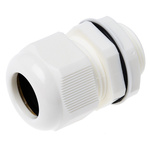 RS PRO White Nylon Cable Gland, M25 Thread, 13mm Min, 18mm Max, IP68