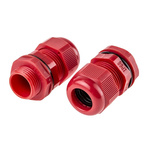 RS PRO Red Nylon Cable Gland, M20 Thread, 10mm Min, 14mm Max, IP68