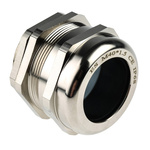 RS PRO Metallic Nickel Plated Brass Cable Gland, M40 Thread, 22mm Min, 32mm Max, IP68