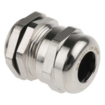 RS PRO Metallic Nickel Plated Brass Cable Gland, PG11 Thread, 5mm Min, 10mm Max, IP68
