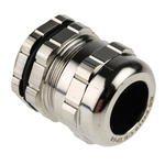 RS PRO Metallic Nickel Plated Brass Cable Gland, PG16 Thread, 8mm Min, 14mm Max, IP68