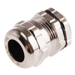 RS PRO Metallic Nickel Plated Brass Cable Gland, PG13.5 Thread, 6mm Min, 12mm Max, IP68