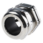 RS PRO Metallic Nickel Plated Brass Cable Gland, PG29 Thread, 18mm Min, 25mm Max, IP68