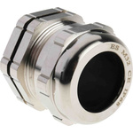 RS PRO Metallic Nickel Plated Brass Cable Gland, M32 Thread, 15mm Min, 22mm Max, IP68