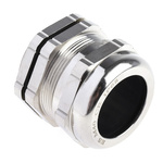 RS PRO Metallic Nickel Plated Brass Cable Gland, M40 Thread, 21mm Min, 30mm Max, IP68