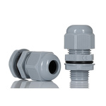 HellermannTyton NGM Series Grey Nylon Cable Gland, M16 Thread, 5mm Min, 10mm Max, IP68