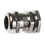 SIB SIB-TEC Series Metallic Nickel Plated Brass Cable Gland, PG13 Thread, 7mm Min, 13mm Max, IP68