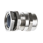 SIB SIB-TEC Series Metallic Nickel Plated Brass Cable Gland, PG11 Thread, 6mm Min, 11.5mm Max, IP68