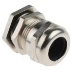 SIB SIB-TEC Series Metallic Nickel Plated Brass Cable Gland, M25 Thread, 8mm Min, 16mm Max, IP68