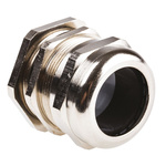 SIB SIB-TEC Series Metallic Nickel Plated Brass Cable Gland, M40 Thread, 15mm Min, 27mm Max, IP68